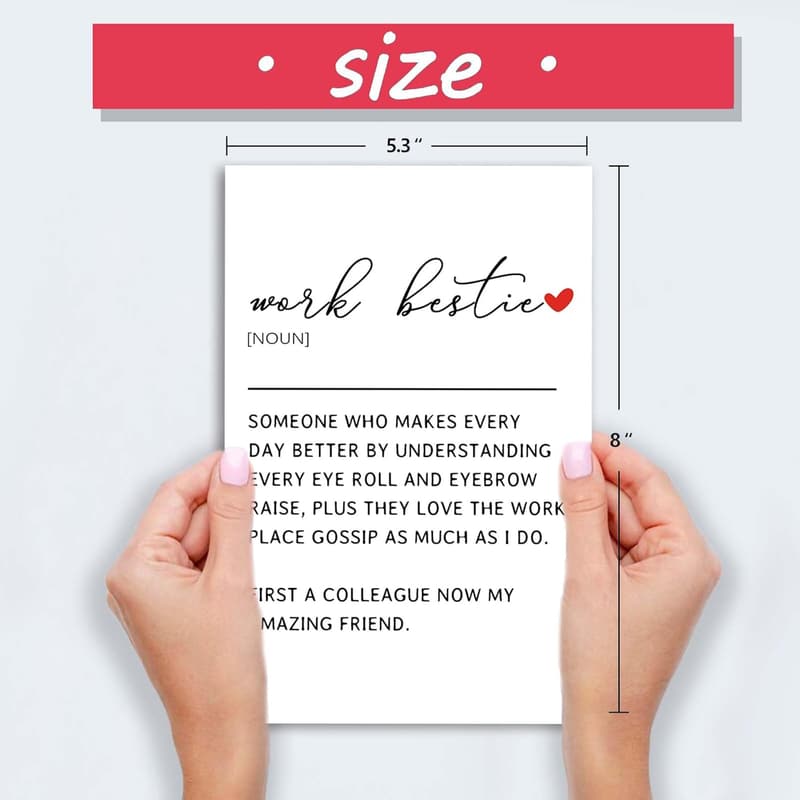 Funny Going Away Card for Work Friend, Humorous Definition Gift