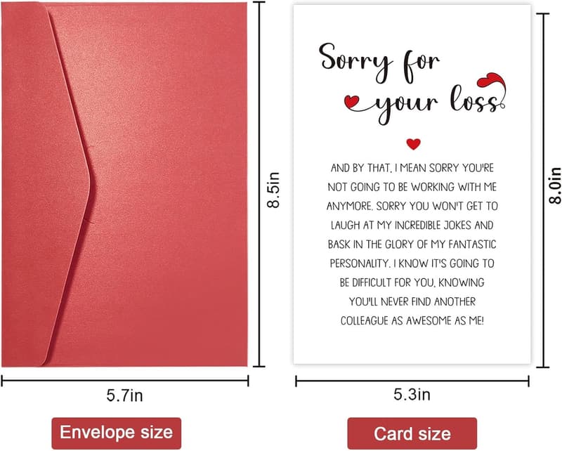 Humorous Going Away Card for Coworkers and New Jobs