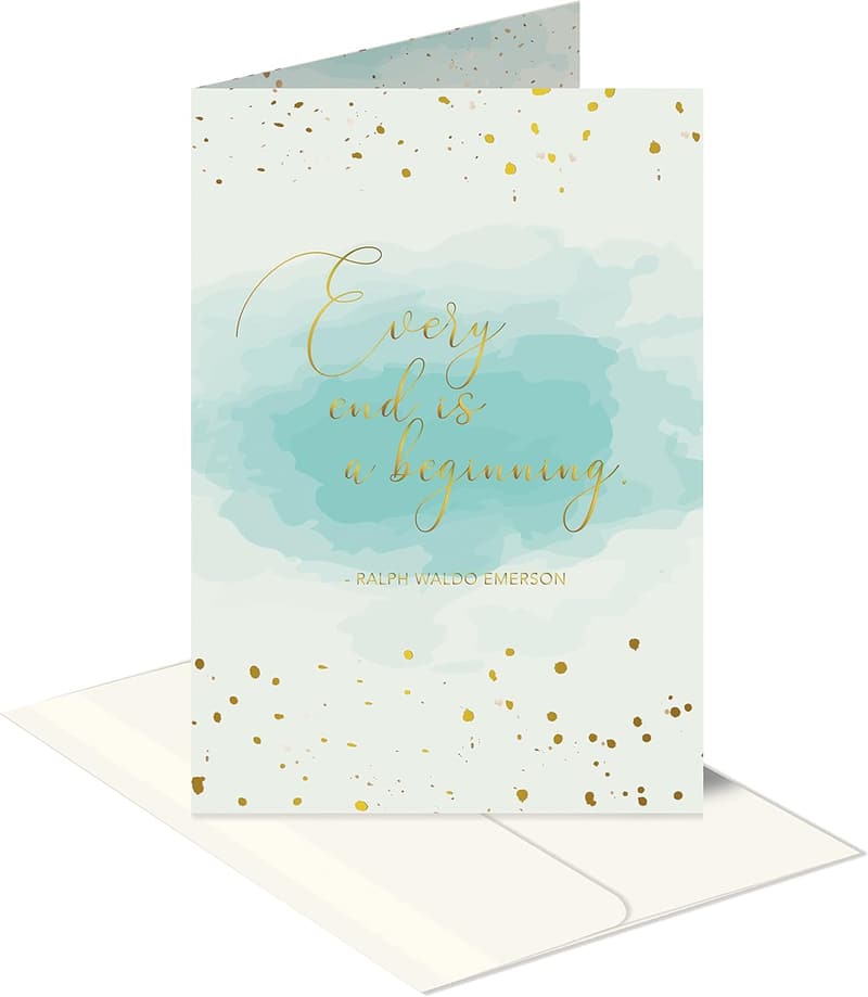 Elegant Coworker Farewell Card with Envelope, 5x7 Inches