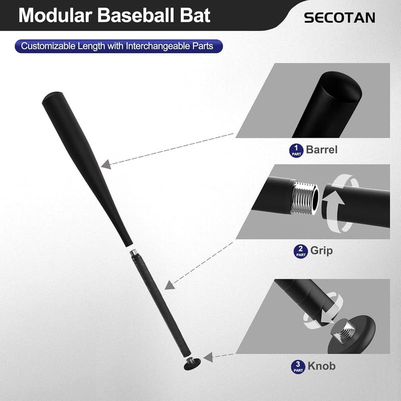 Adjustable Modular Baseball Bat – Customizable Length 28