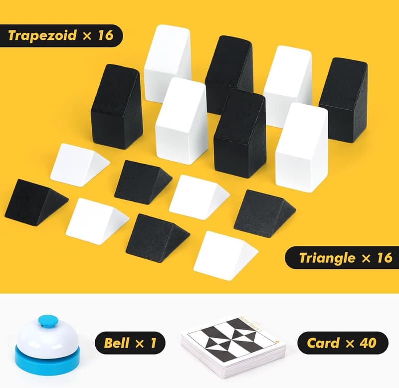 Wooden Logic Game - 80 Challenge Brain Teasers for Kids & Teens