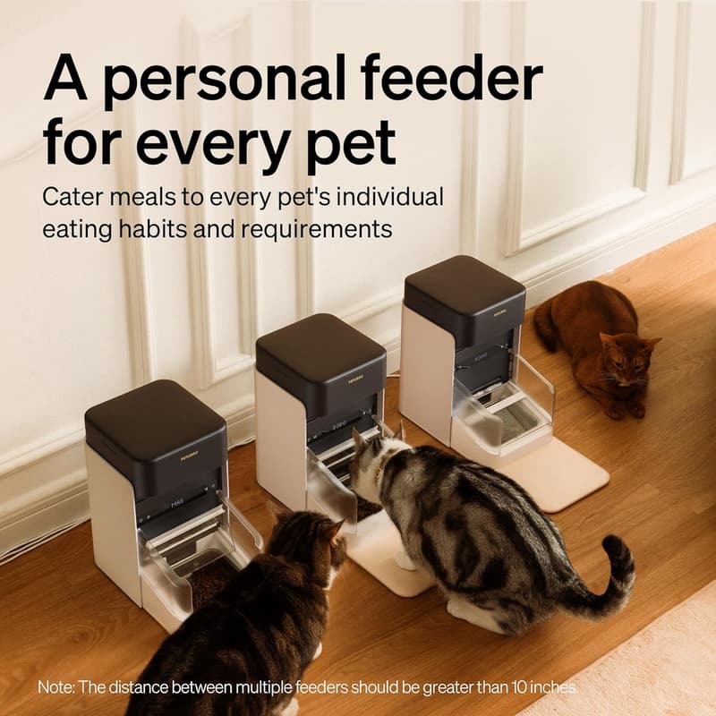Smart Automatic Cat Feeder with App Control & RFID Tag, 3L