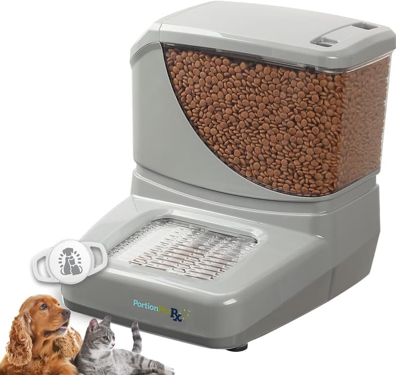 Automatic RFID Pet Feeder for Cats & Dogs - Prevents Food Stealing