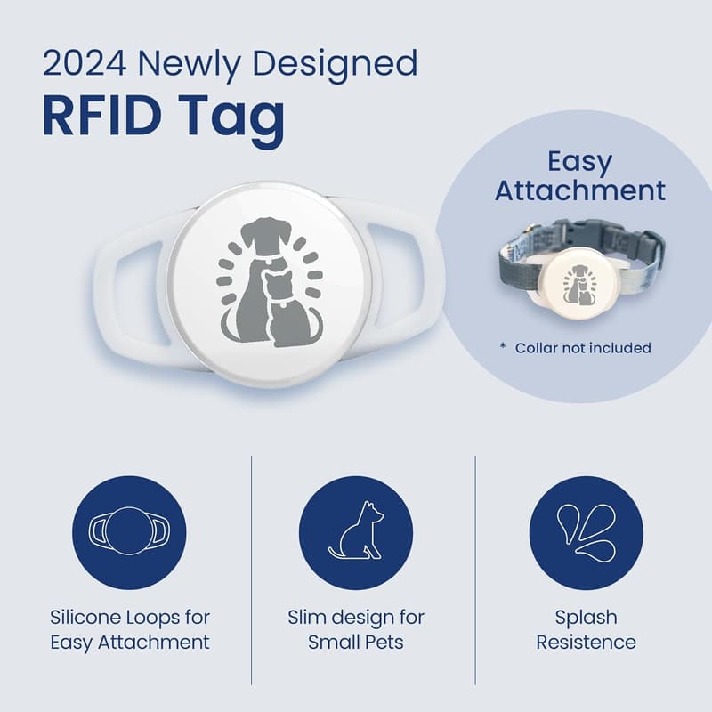 Automatic RFID Pet Feeder for Cats & Dogs - Prevents Food Stealing