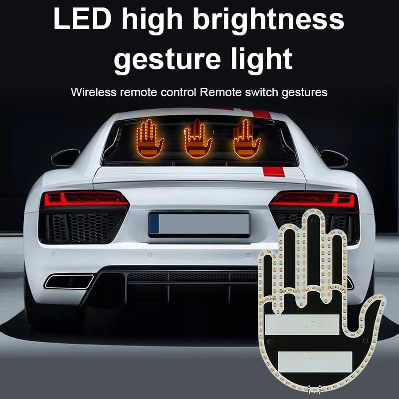 Wacky LED Finger Lights for Car Warning – Fun Accessories