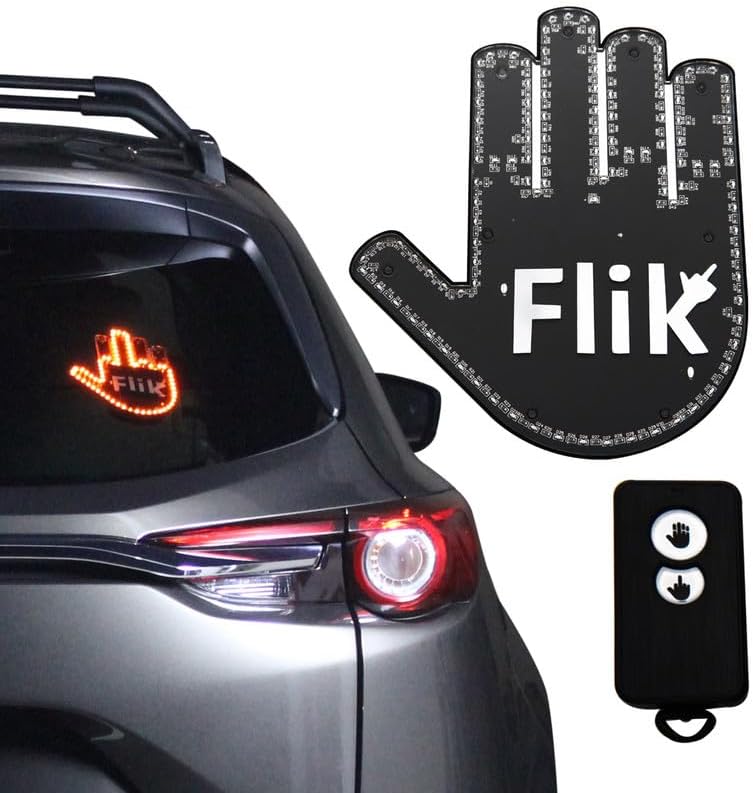Funny Middle Finger Car Light - Unique Gift for Drivers