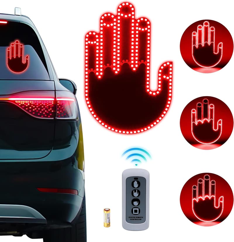 LED Finger Light with Remote - 3-in-1 Car Accessory
