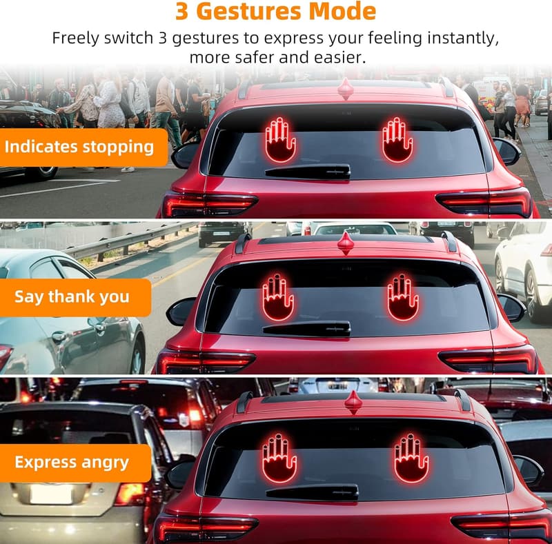 LED Finger Light with Remote - 3-in-1 Car Accessory
