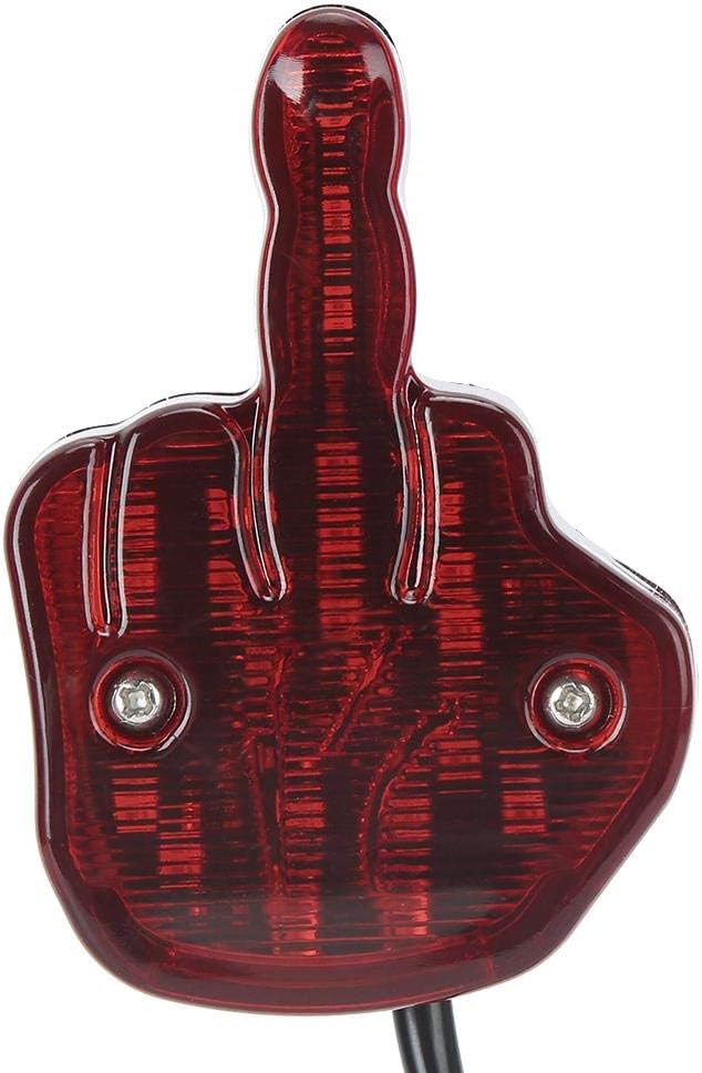 Unique Middle Finger LED Taillight for Motorcycle 12V