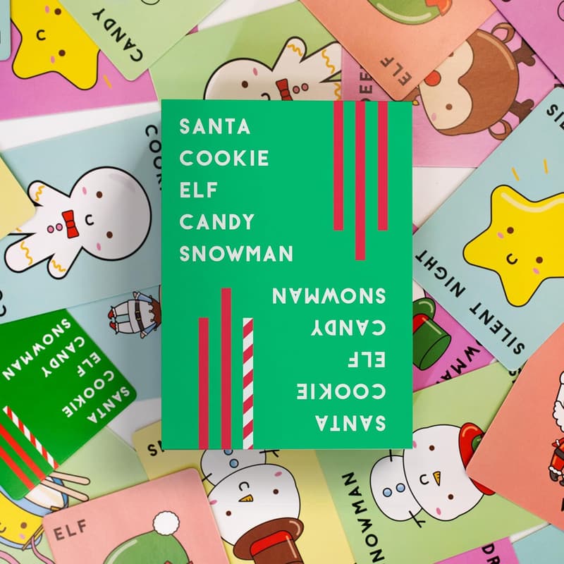 Holiday Party Card Game: Santa Cookie Elf Snowman Edition