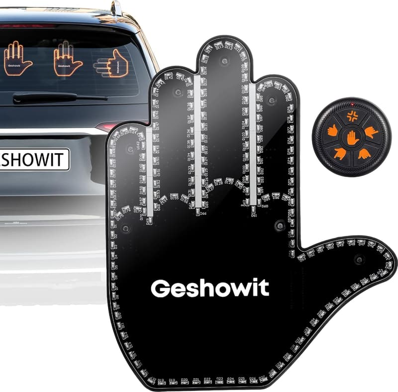 Car Finger Light with Remote - Gesture-Controlled LED Sign