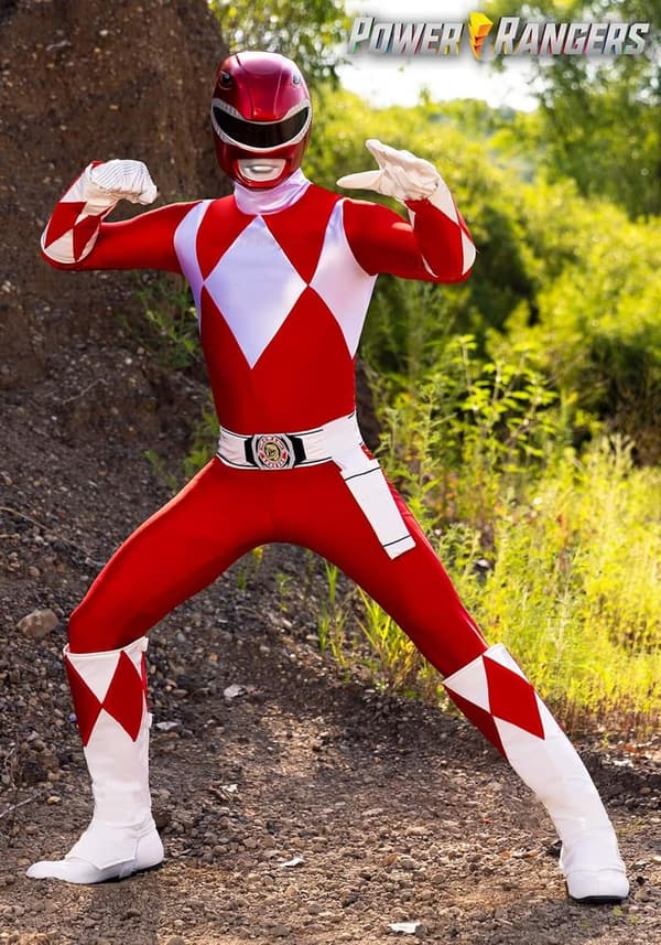 Deluxe Authentic Red Ranger Costume for Men