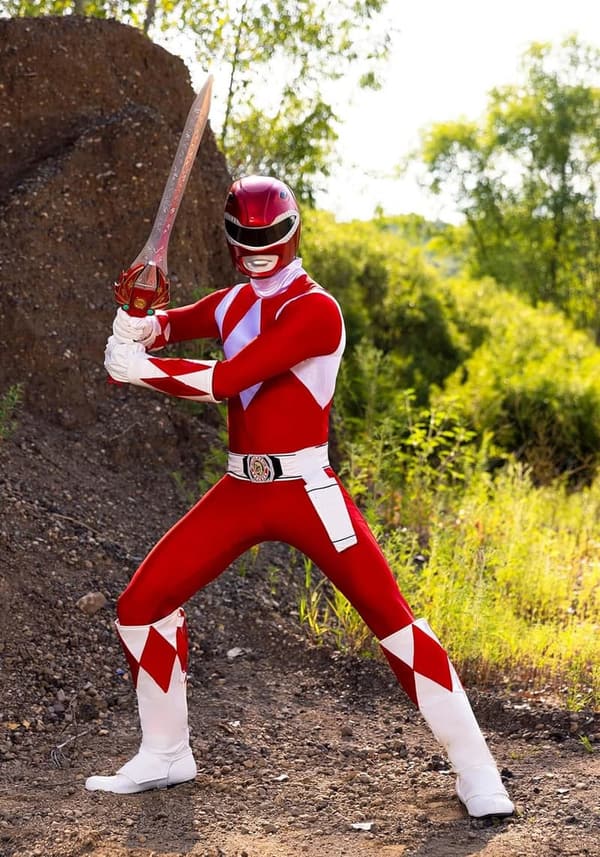 Deluxe Authentic Red Ranger Costume for Men