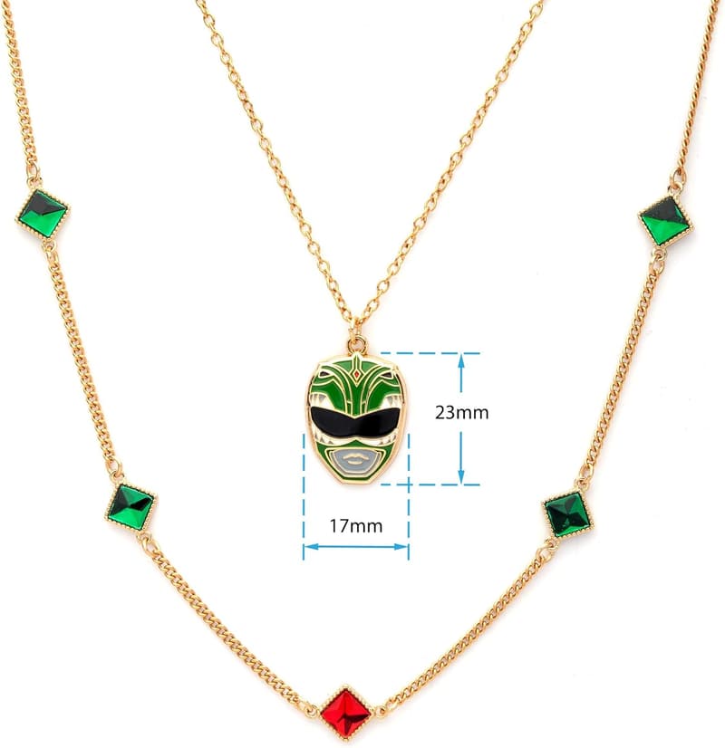 Mighty Morphin Green Ranger Necklace Set