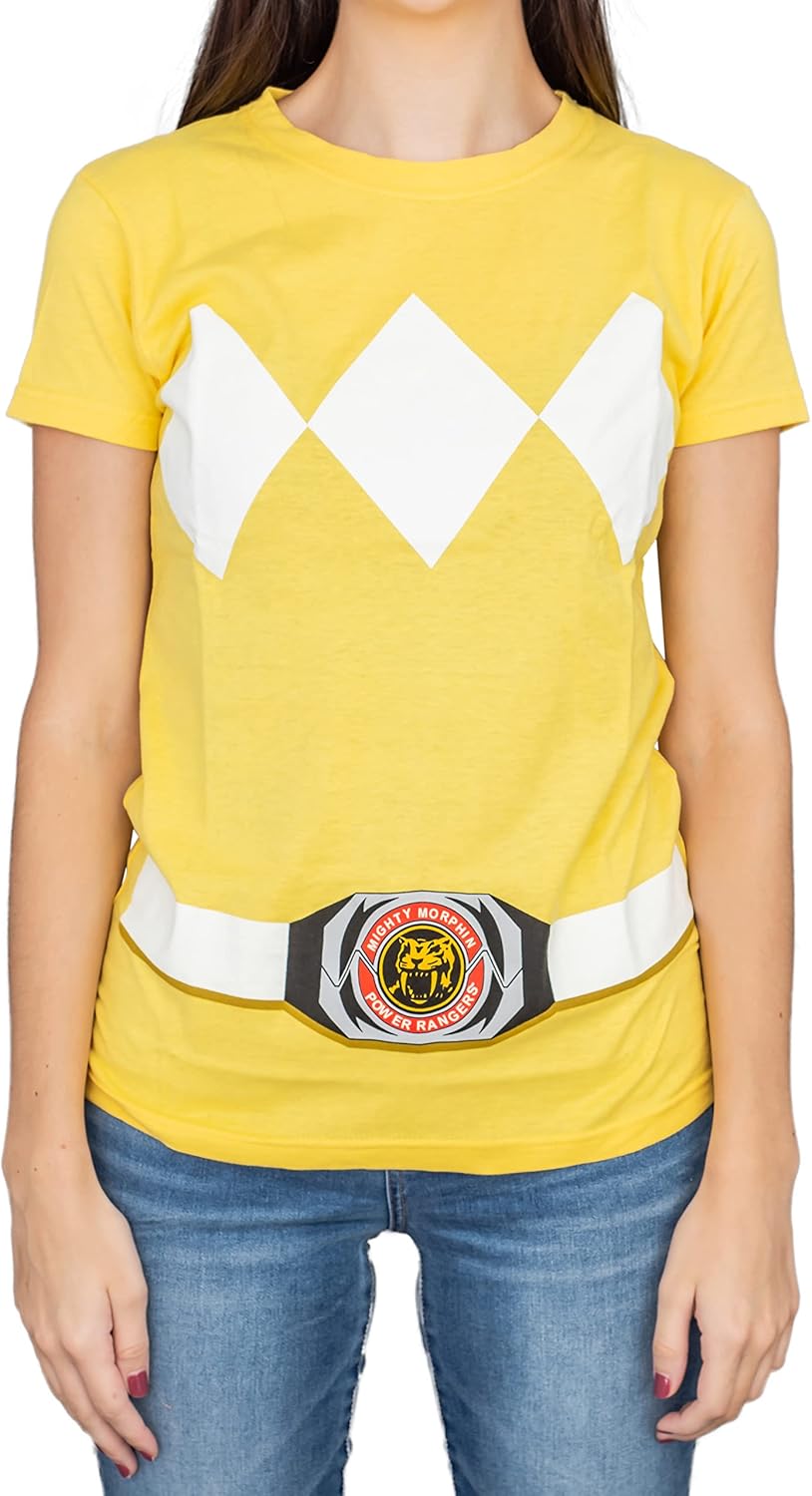 Mighty Morphin Power Rangers Juniors Women's Costume Tee