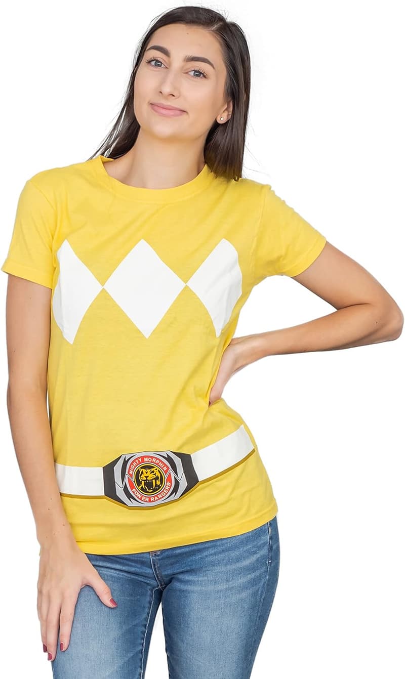 Mighty Morphin Power Rangers Juniors Women's Costume Tee
