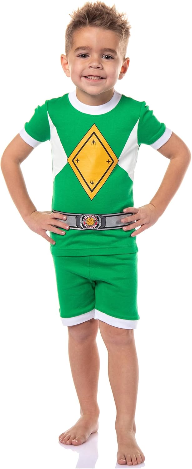 Power Rangers Sleep Pajama Set for Kids - Tight Fit Shorts