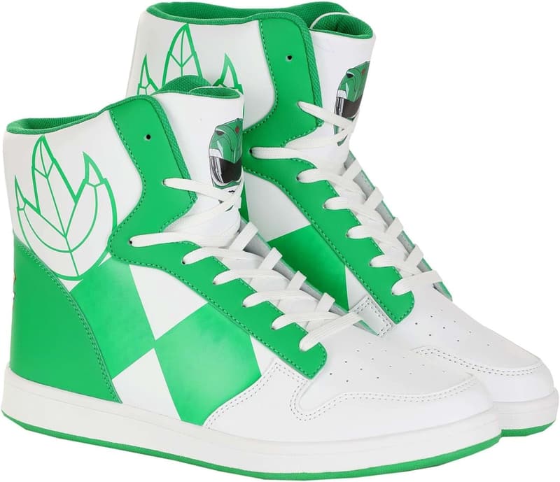 Power Rangers-Inspired Green Sneakers for Kids
