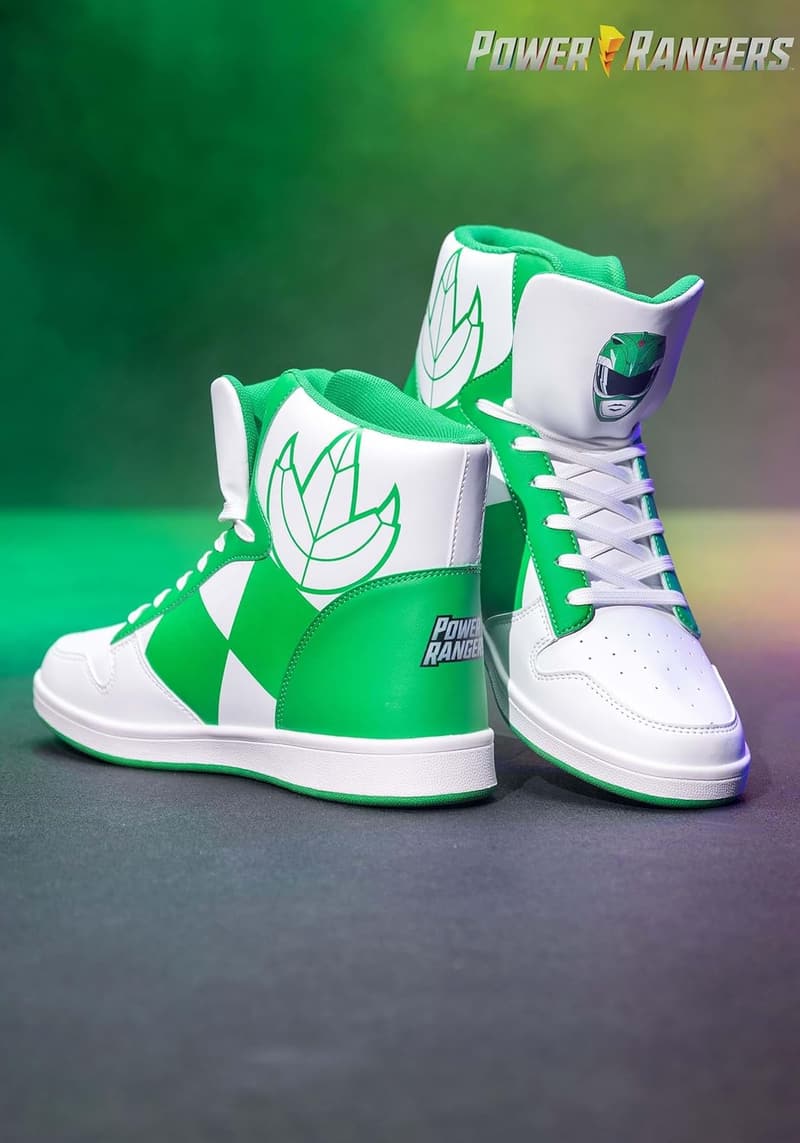 Power Rangers-Inspired Green Sneakers for Kids