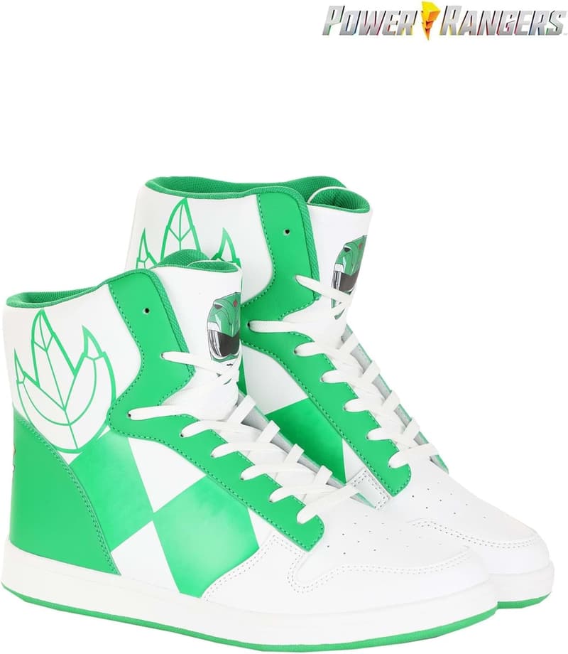 Power Rangers-Inspired Green Sneakers for Kids