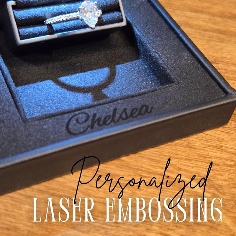 Engagement Proposal Ring Box with Dazzling Illumination