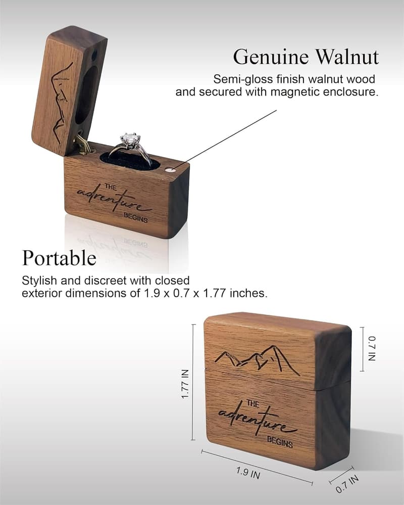 Engagement Ring Box – Perfect for Proposals and Weddings