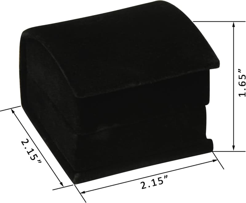 Luxury Velvet Ring Box for Proposal or Engagement Gift