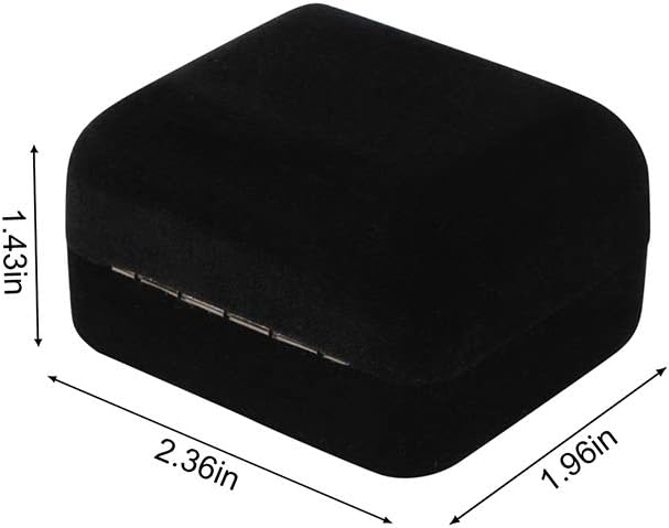 LED Jewelry Gift Box for Weddings & Proposals - Portable Velvet Design