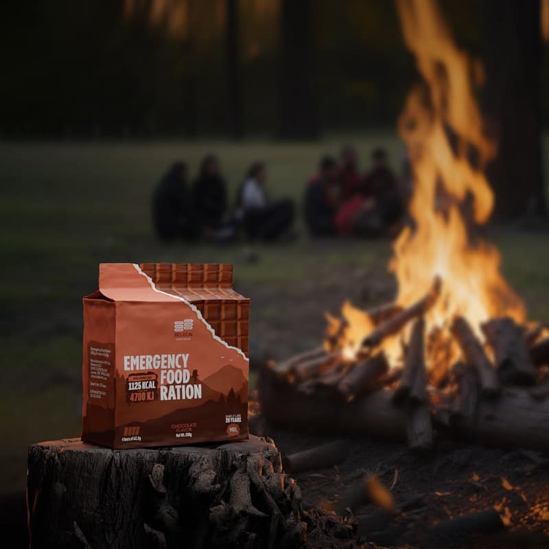 72-Hour Emergency Food Supply - Chocolate Biscuit Survival Kit
