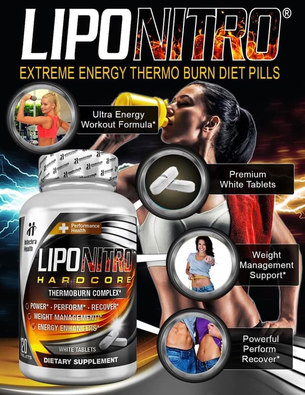 LipoNitro® Thermo-Burn Dietary Supplement - 120 Tablets