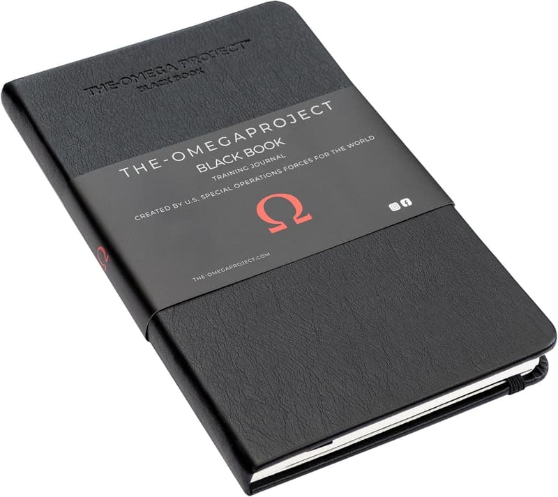 Omega Project Black Book Training Journal - Leather Fitness Tracker