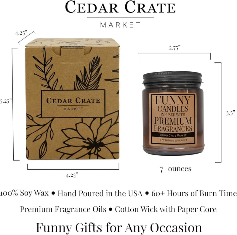 Housewarming Candle - Funny 100% Soy Wax Gift for Friends