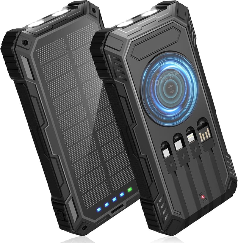 Portable 49800mAh Solar Power Bank with Fast Charging