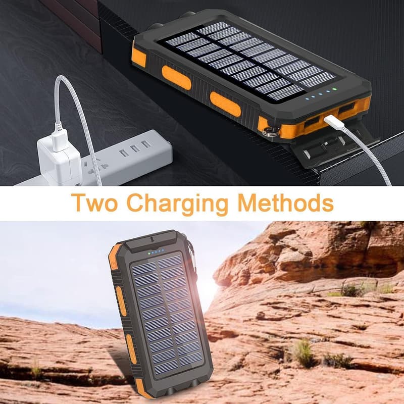Portable 38800mAh Solar Power Bank for Camping and Travel