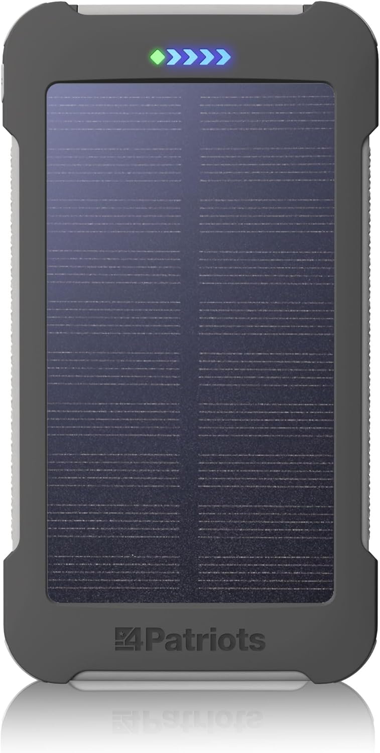 Emergency Solar Power Bank with USB-C Fast Charging