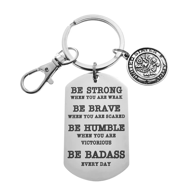 Deployment Gift Keychain | Heavy Duty Stainless Steel Charm