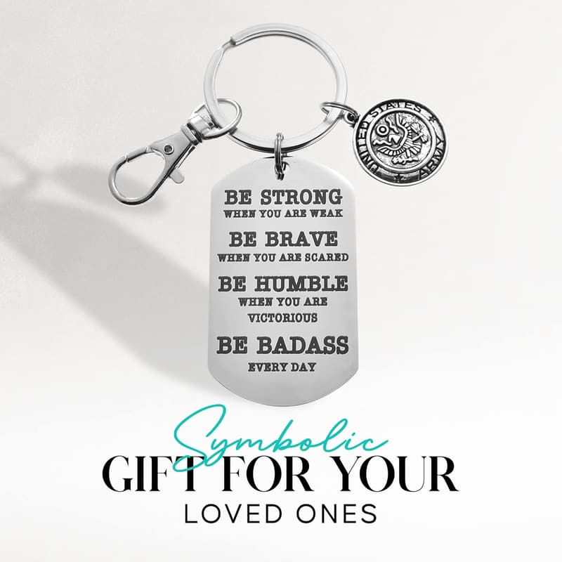 Deployment Gift Keychain | Heavy Duty Stainless Steel Charm