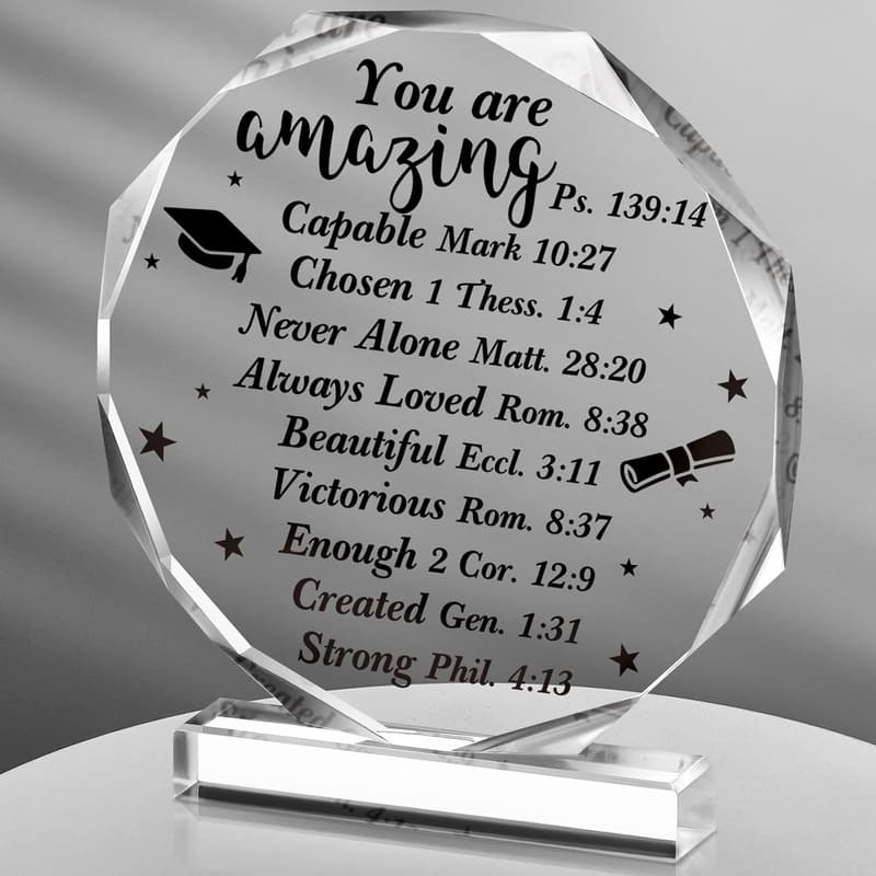 Inspirational Acrylic Graduation Gift for Her - Motivational Decor