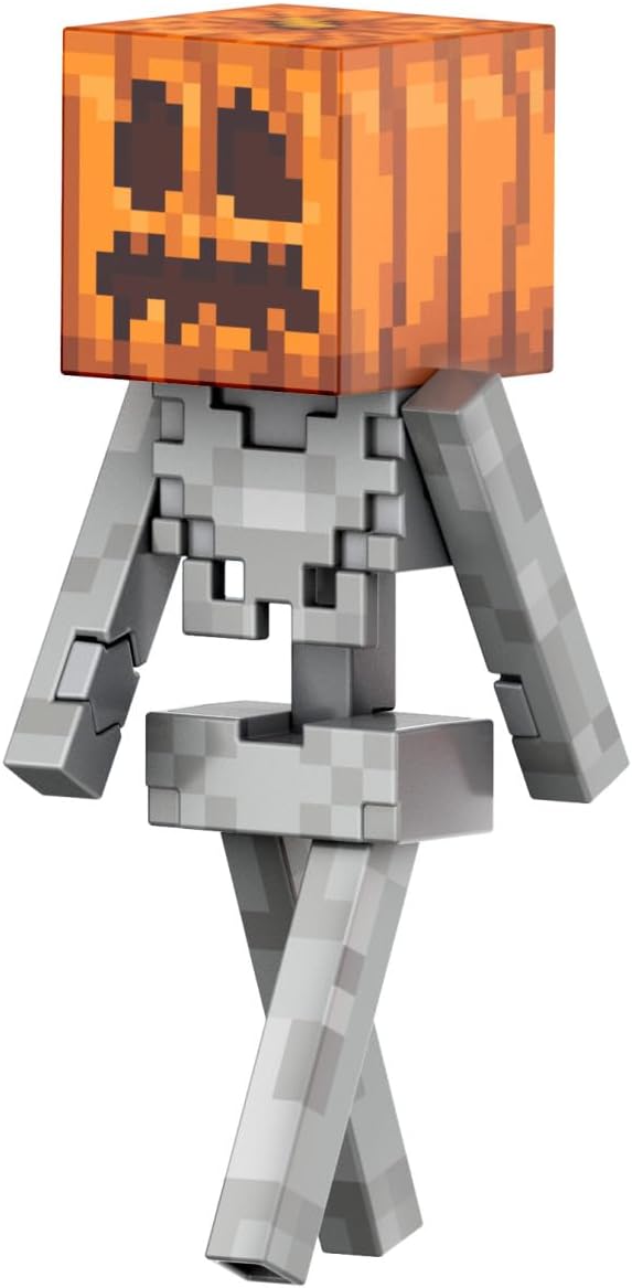 Minecraft Diamond Level Skeleton Action Figure with 6 Accessories