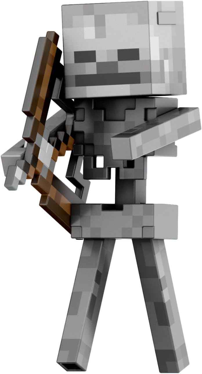Minecraft Diamond Level Skeleton Action Figure with 6 Accessories