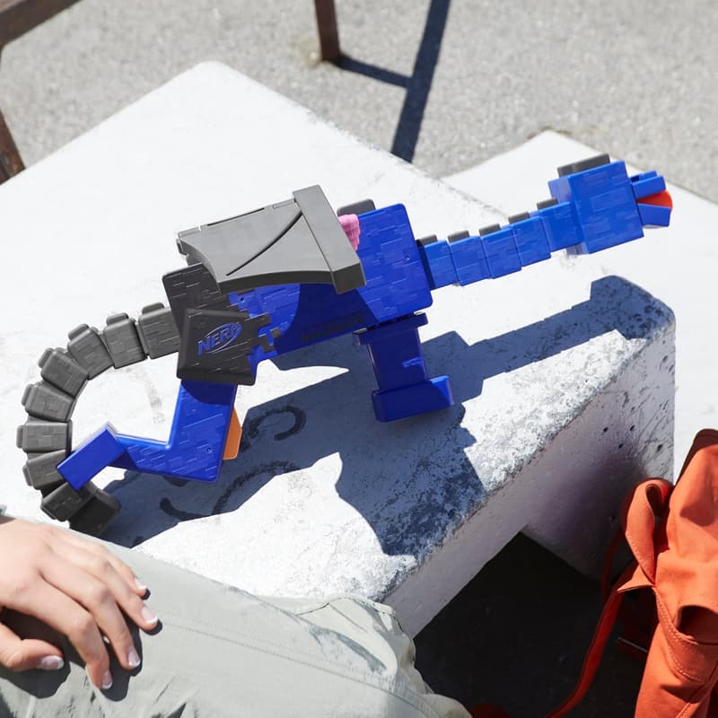 Minecraft-Inspired Nerf Ender Dragon Blaster with 12 Darts