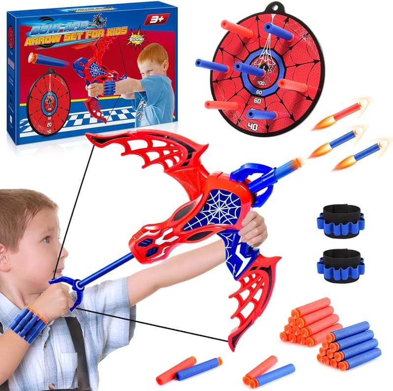 Kids Bow and Arrow Set with 20 Safe Suction Cup Arrows