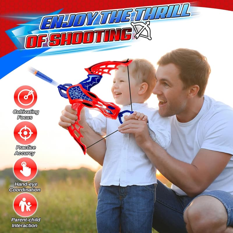 Kids Bow and Arrow Set with 20 Safe Suction Cup Arrows