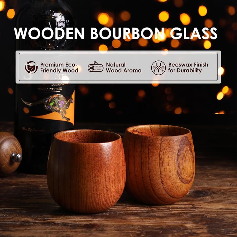 Bourbon Glass Set for Men – Perfect Whiskey Gift for Dad
