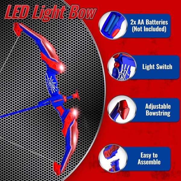 Kids' LED Bow and Arrow Set with Quivers & Targets - 2 Pack