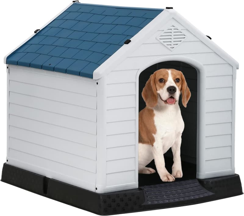 Durable Waterproof Dog House with Ventilation for All Sizes