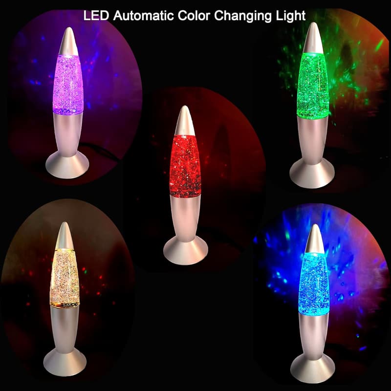 LED Liquid Motion Lamp - Glitter Groovy Glow for Kids & Adults