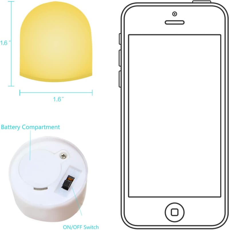Color Changing Mini Nightlight - LED Mood Lighting for Kids