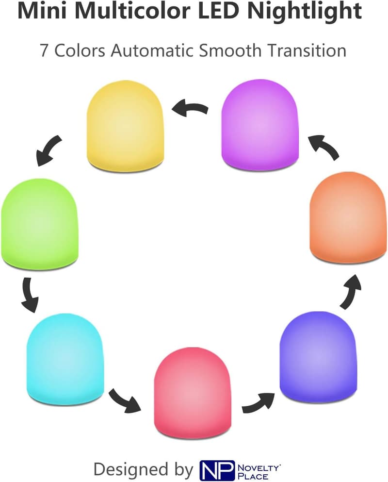 Color Changing Mini Nightlight - LED Mood Lighting for Kids