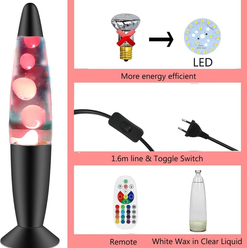 Color Changing LED Smart Magma Motion Lamp for Home Decor